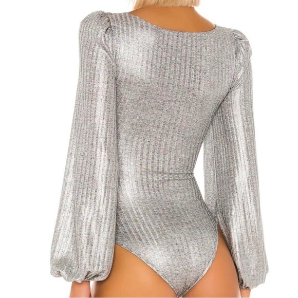 Revolve Tularosa Summer Bodysuit in Silver XS - Picture 2 of 9